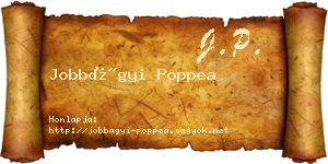 Jobbágyi Poppea névjegykártya